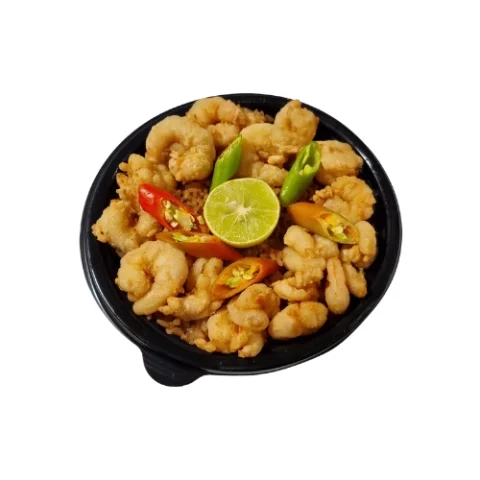 طبق ارز بالجمبري الوسط